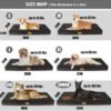 Patas Lague Orthopedic Dog Bed for Large Dogs, Soft Comfortable Waterproof Egg Crate Foam Medium Pet Beds Mat with Removable Washable Cover, 36''X24'' Black - Image 5