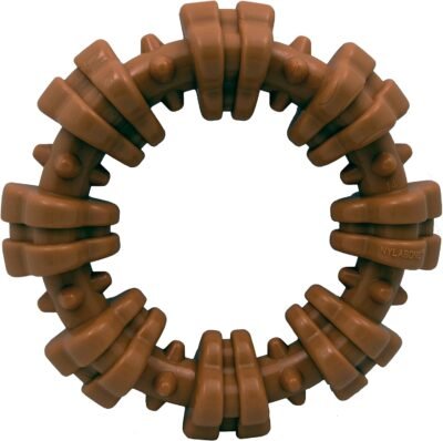 Nylabone Textured Ring Power Chew Toy for Dogs, Dog Toys for Aggressive Chewers, Flavor Medley, X-Large - 50+ lbs, 1 Count