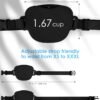 Dog Treat Pouch with Training Clicker, Upgrade Stronger Magnetic Closure to Avoid Spilling, 1.67 Cup Silicone Treat Bag Fanny Pack with Waist Belt for Pet Training Walking (Black)