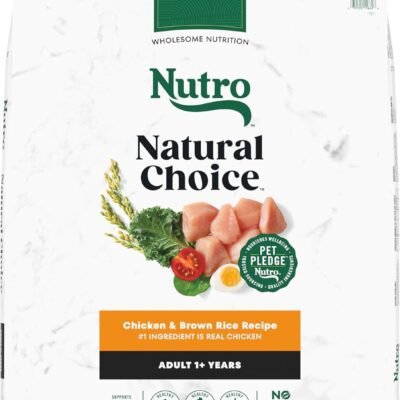 Nutro Natural Choice Adult Dry Dog Food, Chicken and Brown Rice Recipe 30 lbs.