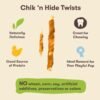 Pet 'n Shape Chik 'n Hide Twists – Chicken Wrapped Rawhide Natural Dog Treats, Small, 16 oz - Image 4