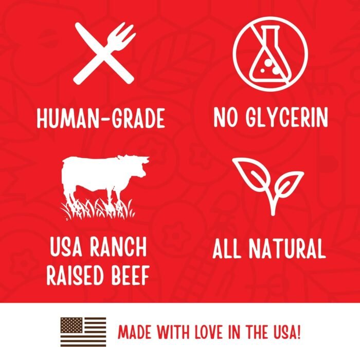 Full Moon All Natural Human Grade Dog Treats, Essential Beef Savory Bites, 14 Ounce