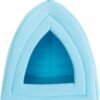 Cat House - Indoor Bed with Removable Foam Cushion - Pet Tent for Puppies, Rabbits, Guinea Pigs, Hedgehogs, and Other Small Animals by PETMAKER (Blue)