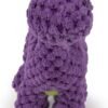 goDog Checkers Just for Me Dinos Bruto Squeaky Plush Dog Toy, Chew Guard Technology - Purple, Mini