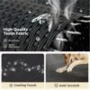 Veehoo Elevated Raised Dog Bed-Cooling Outdoor Dog Cots for Large Sized Dogs Three-Sided Fence Raised Pet Cot with Durable & Breathable Mesh & No-Slip Feet Pet Hammock Bed-35"x 22" Black - Image 5