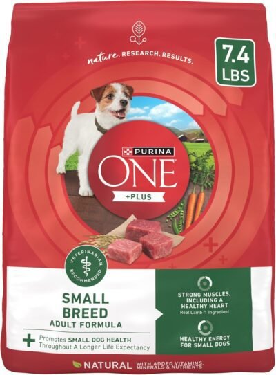 Purina ONE Plus Small Breed Lamb and Rice Formula Dry Dog Food - 7.4 lb. Bag