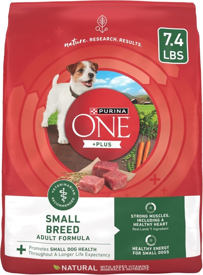 Purina ONE Plus Small Breed Lamb and Rice Formula Dry Dog Food - 7.4 lb. Bag