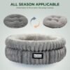 BALANCE Cat Bed Kitten Bed, Washable Round Cat Beds for Indoor Cats, Super Soft Plush Faux Fur Pet Bed for Puppy and Kitten with Anti-Slip Bottom - Image 4