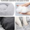 Cat Beds for Indoor Cats, 20 Inch Dog Bed for Small Melium Large Dogs, Washable-Round Pet Bed for Puppy and Kitten with Slip-Resistant Bottom - Image 2