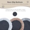 Calming Donut Dog Beds for Medium Size Dog and Large Size Dog, Round Calming Pet Bed Washable and Anti-Slip, Warming Cozy Fluffy Faux Fur Plush Cushion Bed(Light Grey, 30") - Image 5