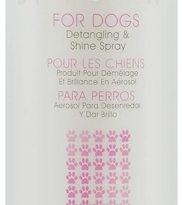 BioSilk for Dogs Silk Therapy Detangling Plus Shine Mist for Dogs | Best Detangling Spray for All Dogs & Puppies for Shiny Coats and Dematting | 8 Oz Bottle (Packaging May Vary),WHITE (Pack of 1)