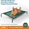 Original Pet Bed Replacement Cover - Brunswick Green - Large (43.5" x 31.5") - Image 4