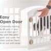 IRIS USA 24" Exercise 4-Panel Pet Playpen with Door, Dog Playpen, Puppy Playpen, for Puppies and Small Dogs, Keep Pets Secure, Easy Assemble, Fold It Down, Easy Storing, Customizable, White - Image 8