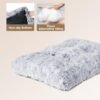EHEYCIGA Fluffy Dog Crate Bed for Medium Dogs, Plush Faux Fur Dog Crate Pad, Calming Anti Anxiety Medium Dog Bed for Crate, Washable Soft Warm Dog Crate Mat with Non-Slip Bottom - Image 4