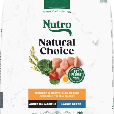 Nutro Natural Choice Adult Large Breed Dry Dog Food, Chicken and Brown Rice Recipe, 30 lbs.