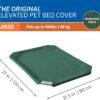 Original Pet Bed Replacement Cover - Brunswick Green - Large (43.5" x 31.5") - Image 3