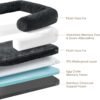 EHEYCIGA Foldable Human Dog Bed for Adult, Orthopedic Memory Foam Dog Bed for Humans, Waterproof Human Dog Bed for People, Faux Fur Human Sized Dog Bed, Dark Grey, 72"x44"x11"