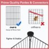 12 Panels Small Animal Playpen,Pet Playpen with Waterproof Mat,C&C Cage for Guinea Pigs,Puppy Play Pen,Bunny Playpen,Indoor Outdoor Portable Metal Wire Yard Fence - Image 6