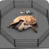 Washable Puppy Dog Pee Pad, 34" X52" Waterproof Whelping Training Pet Mat for Playpen, Crate, Potty, Floor, Bed, Sofa and Trunk, Reusable Pee Pads for Dogs, Cats, Bunny