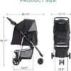 Sweetcrispy Pet Stroller for Dogs and Cats | Foldable, Lightweight, and Durable | Ideal for Small to Medium Pets | Includes Storage Basket and Cup Holders - Image 2