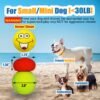 Latex Dog Squeaky Toys Rubber Soft Dog Toys Chewing Squeaky Toy Fetch Play Balls Toy for Puppy Small Pets 6pcs for Mini, Small Breeds, 2.28"*2.28"*1.30" - Image 2