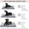 WNPETHOME Orthopedic Dog Beds for Large Dogs, Extra Large Waterproof Dog Bed with Removable Washable Cover & Anti-Slip Bottom, Egg Crate Foam Pet Bed Mat, Multi-Needle Quilting XL Dog Crate Bed - Image 6