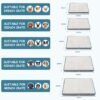 EMPSIGN Reversible Cool and Warm Dog Bed for Crate Pad, Pet Beds with Washable and Removable Cover, Dog Crate Bed Sleeping Mats, Bed for Dog Crate for Large Medium Small Dogs, Grey - Image 2