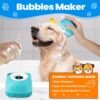 3PCS Dog Bath Brush, Dog Shampoo Brush, Dog Scrubber for Bath, Dog Shower Brush, Dog Bath Supplies, Suitable for Deshedding, Washing & Grooming of Short and Long Haired Pets (Blue Green Blue) - Image 2