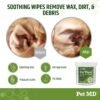 Pet MD - Dog Ear Cleaner Wipes - Otic Cleanser for Dogs to Stop Ear Itching, and Infections with Aloe and Eucalyptus - 100 Count - Image 2