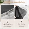 WNPETHOME Orthopedic Dog Beds for Large Dogs, Extra Large Waterproof Dog Bed with Removable Washable Cover & Anti-Slip Bottom, Egg Crate Foam Pet Bed Mat, Multi-Needle Quilting XL Dog Crate Bed - Image 4