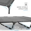 SUDDUS Elevated Dog Bed Waterproof Outdoor, Portable Raised Dog Bed, Dog Bed Off the Floor, Dog Bed Easy Clean Indoor or Outdoor Use, X-Large, Grey - Image 2