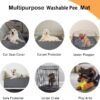 LOOBANI 2 Packs Extra Large Reusable Dog Mat for Floor, Non-Slip Washable Pee Pads for Dogs, Fast Absorbent Pet Whelping Pads, Puppy Playpen Mat for Incontinence, Housebreak, Crate, 36x48in, Gray