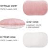 Patas Lague Reversible Orthopedic Dog Bed for Medium Dogs 30''x20'', Memory Foam Supportive Therapy Fillings Deep Sleep Pet Beds with Removable Cover Soft Warm Washable Cat Cuddler Bed Pink - Image 4
