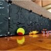 Toy Blocker, Extra Tall Size Gap Bumper for Under Bed, Stop Pets Toys Going Under Bed or Sofa Couch, Easy to Install, 11.8" Height 83" Length,Black