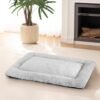 SIWA MARY Dog Bed Mat Soft Crate Pad Washable Anti-Slip Mattress for Large Medium Small Dogs and Cats Kennel Pad (23'' x 18'', Grey) - Image 7