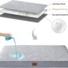 WNPETHOME Orthopedic Dog Beds for Large Dogs, Extra Large Waterproof Dog Bed with Removable Washable Cover & Anti-Slip Bottom, Egg Crate Foam Pet Bed Mat, Multi-Needle Quilting XL Dog Crate Bed - Image 5