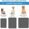 Washable Puppy Dog Pee Pad, 34" X52" Waterproof Whelping Training Pet Mat for Playpen, Crate, Potty, Floor, Bed, Sofa and Trunk, Reusable Pee Pads for Dogs, Cats, Bunny - Image 2