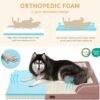 Orthopedic XL Dog Bed for Extra Large Dogs, Waterproof Memory Foam Dog Beds with Sides, Non-Slip Bottom and Egg-Crate Foam Big Dog Couch Bed with Removable Washable Cover(X-Large,Pink) - Image 2