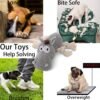 Dog Toy, Large Dog Squeaky Toys, Stuffed Animal Dog Plush Toy for Puppy, Small, Middle, Large Dogs (Donkey(Grey)) - Image 3
