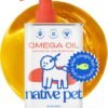 Native Pet Omega 3 Fish Oil for Dogs & Cats - Promotes Healthy Skin, Shiny Coat, & Strong Joints - Made with Wild Alaskan Salmon Oil for Dogs – Tasty, Fast-Absorbing Omega 3 6 9 Liquid Supplement- 8oz