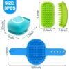 3PCS Dog Bath Brush, Dog Shampoo Brush, Dog Scrubber for Bath, Dog Shower Brush, Dog Bath Supplies, Suitable for Deshedding, Washing & Grooming of Short and Long Haired Pets (Blue Green Blue) - Image 7