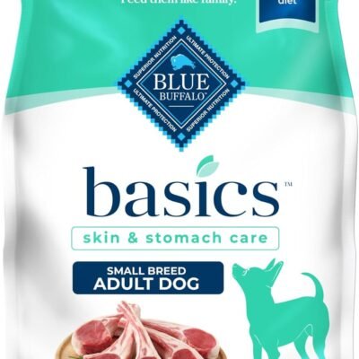 Blue Buffalo Basics Grain-Free Dry Dog Food for Small Breed Adult Dogs, Limited Ingredient Diet, Lamb Recipe, 11-lb. Bag