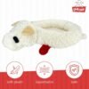 Multipet Lamb Chop Bed for Dogs, White, 27.0" L x 18.5" W x 5.5" Th - Image 3