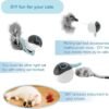 Migipaws Interactive Cat Ball Toy Set, Fun Tracker, Automatic Rolling Chase Ball with Fluffy Tail, A Small Mice, Rechargeable（White） - Image 8