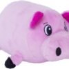 Outward Hound Fattiez Pig Plush Squeaky Dog Toy, Small