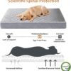 WNPETHOME Orthopedic Dog Beds for Large Dogs, Extra Large Waterproof Dog Bed with Removable Washable Cover & Anti-Slip Bottom, Egg Crate Foam Pet Bed Mat, Multi-Needle Quilting XL Dog Crate Bed - Image 3