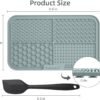 MateeyLife 2PCS Large Lick Mat for Dogs with Suction Cups, Slow Feeder Dog Bowls, Dog Lick Mat for Anxiety Relief, Dog Toys to Keep Them Busy, Dog Enrichment Toys for Bathing, Cat Lick Pad for Boredom - Image 6