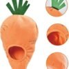 Amazon Basics Hide and Seek Squeaky Dog Plush Toy, Rabbit and Carrot, Orange and White, 5 Pack - Image 4