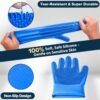 6PCS Pet Grooming Kit | Dog Washing Gloves | Dog Bath Brush | Dog Toothbrush Finger | Dog Bath Gloves | Dog Shampoo Brush | Pet Grooming Gloves | Cat Bathing Supplies | Dog Bath Supplies - Image 4