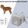 Cat, Dog Carrier for Small Medium Cats Puppies up to 15 Lbs, TSA Airline Approved Carrier Soft Sided, Collapsible Travel Puppy Carrier - Grey - Image 4